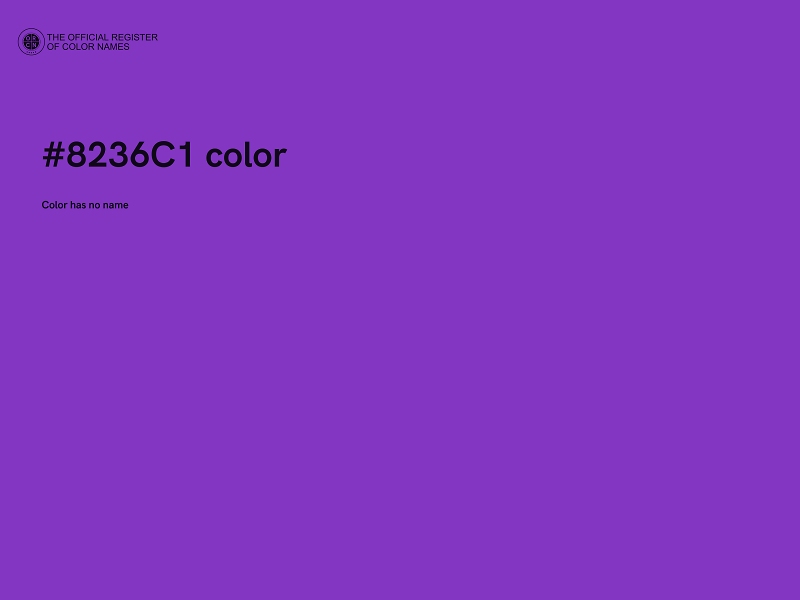 #8236C1 color image