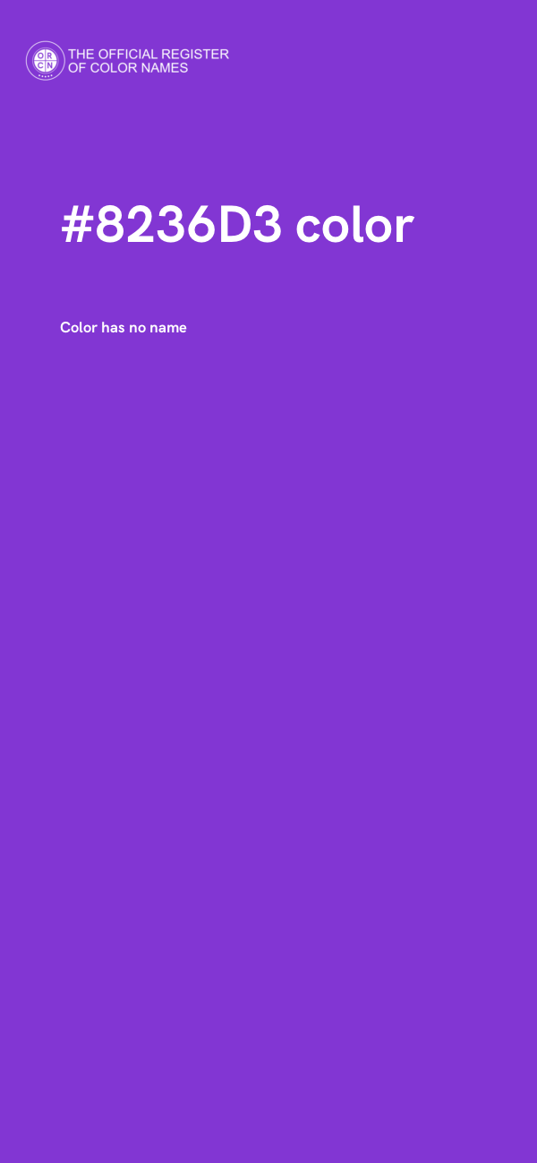#8236D3 color image