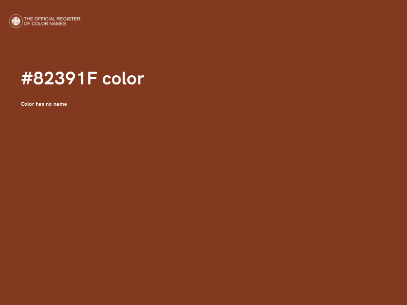 #82391F color image