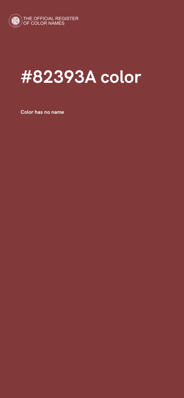 #82393A color image