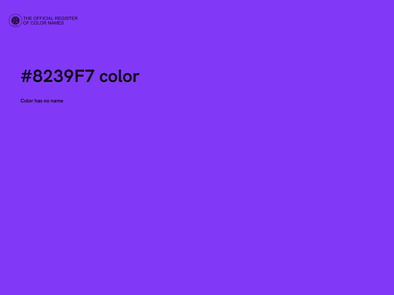 #8239F7 color image