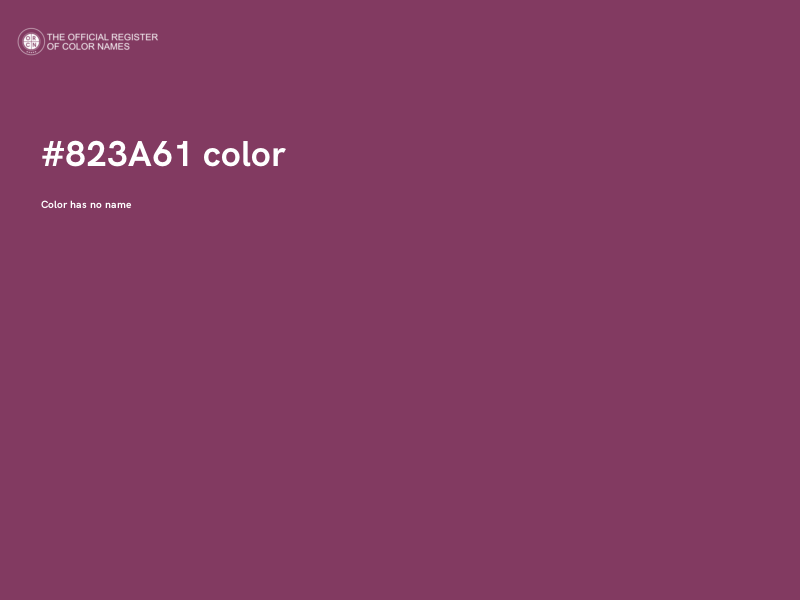 #823A61 color image