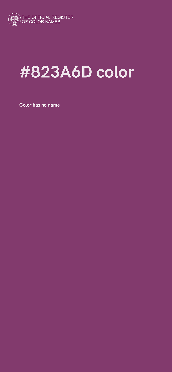 #823A6D color image