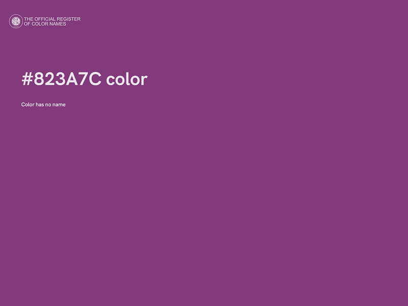 #823A7C color image