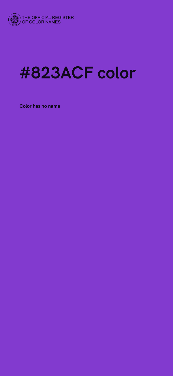 #823ACF color image