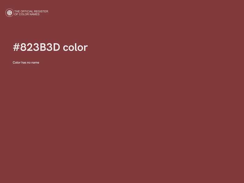 #823B3D color image