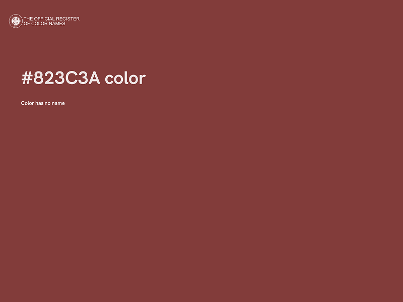 #823C3A color image