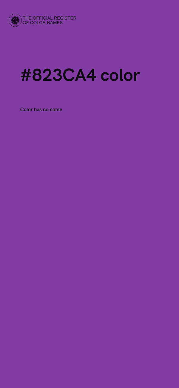 #823CA4 color image