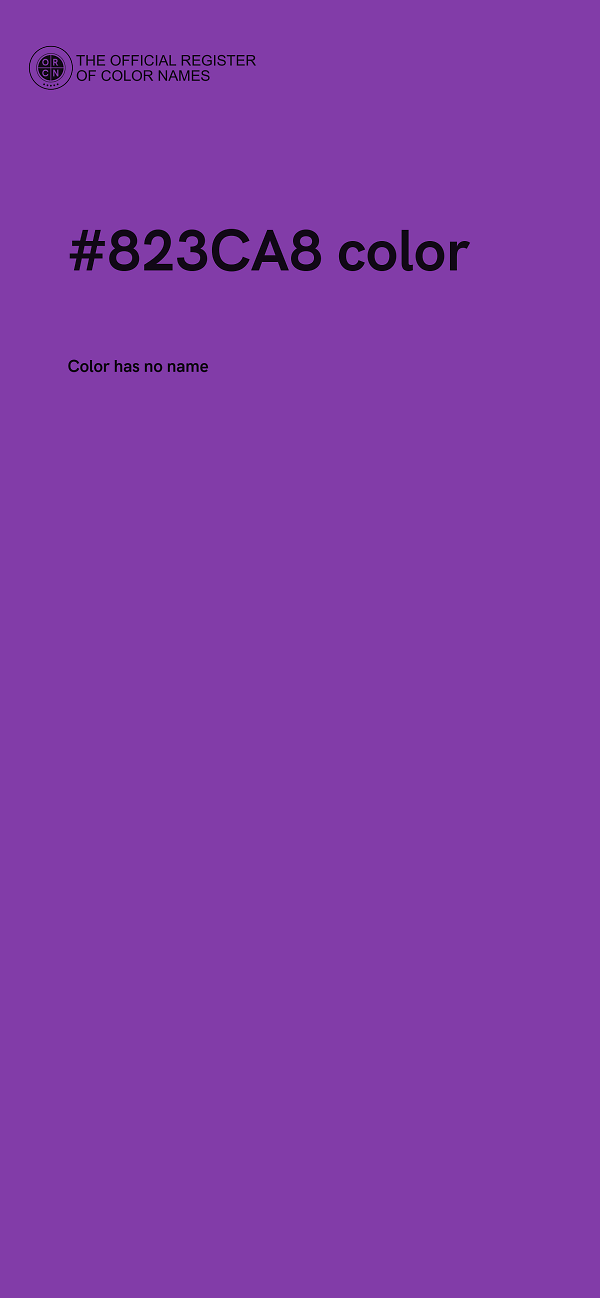 #823CA8 color image