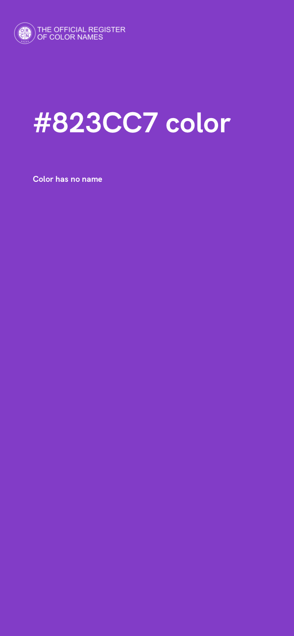#823CC7 color image