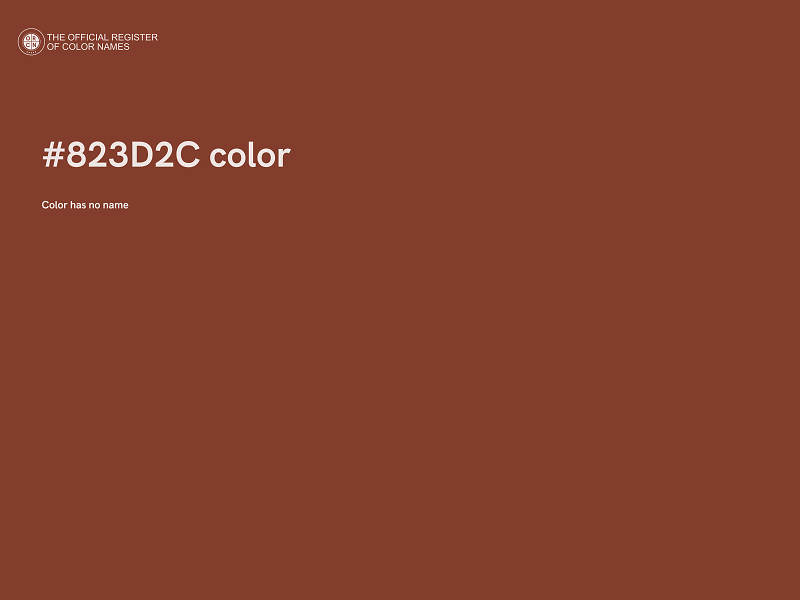 #823D2C color image