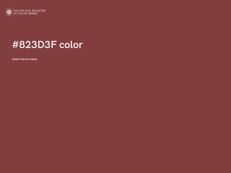 #823D3F color image