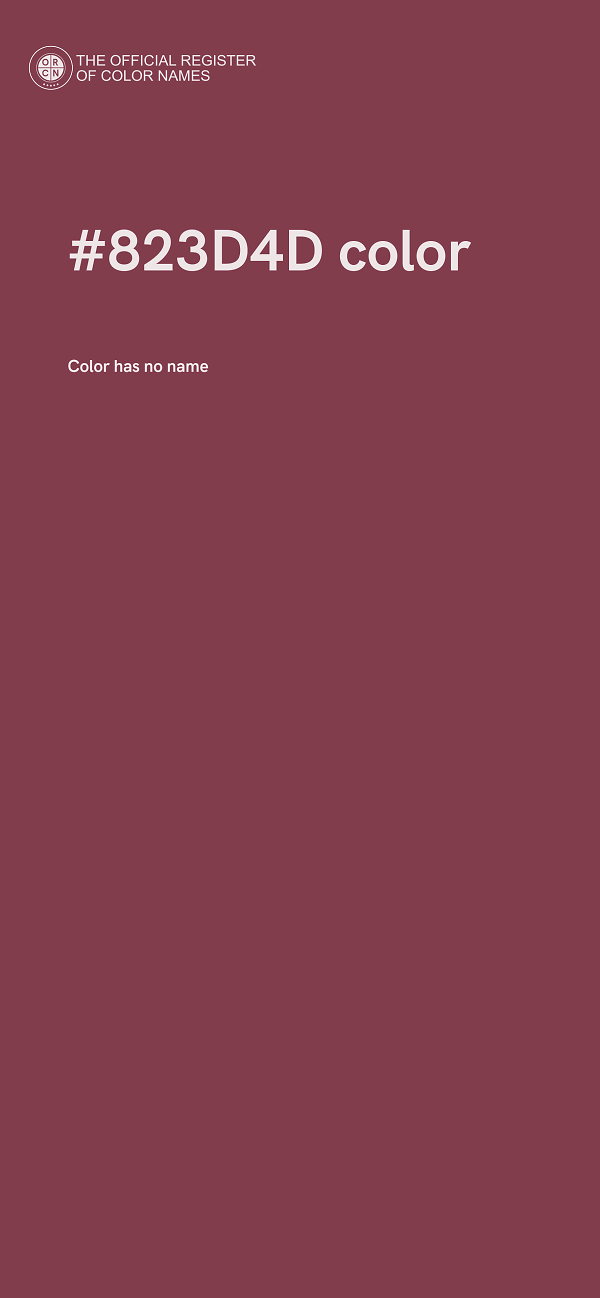 #823D4D color image