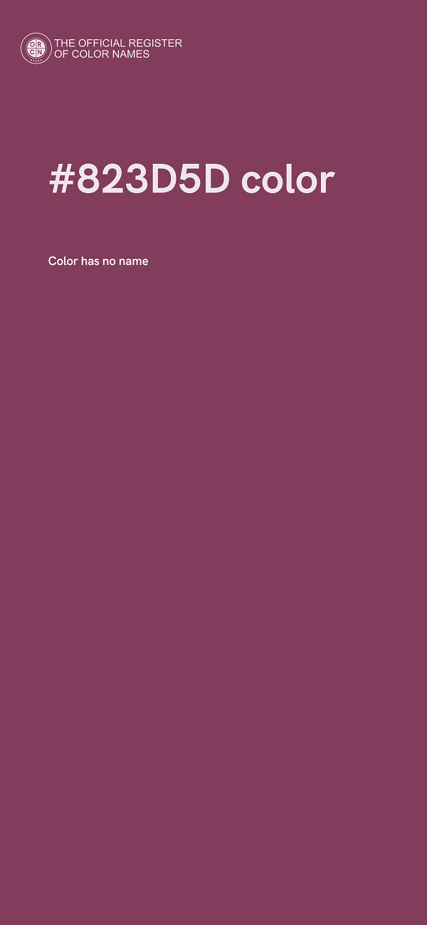 #823D5D color image