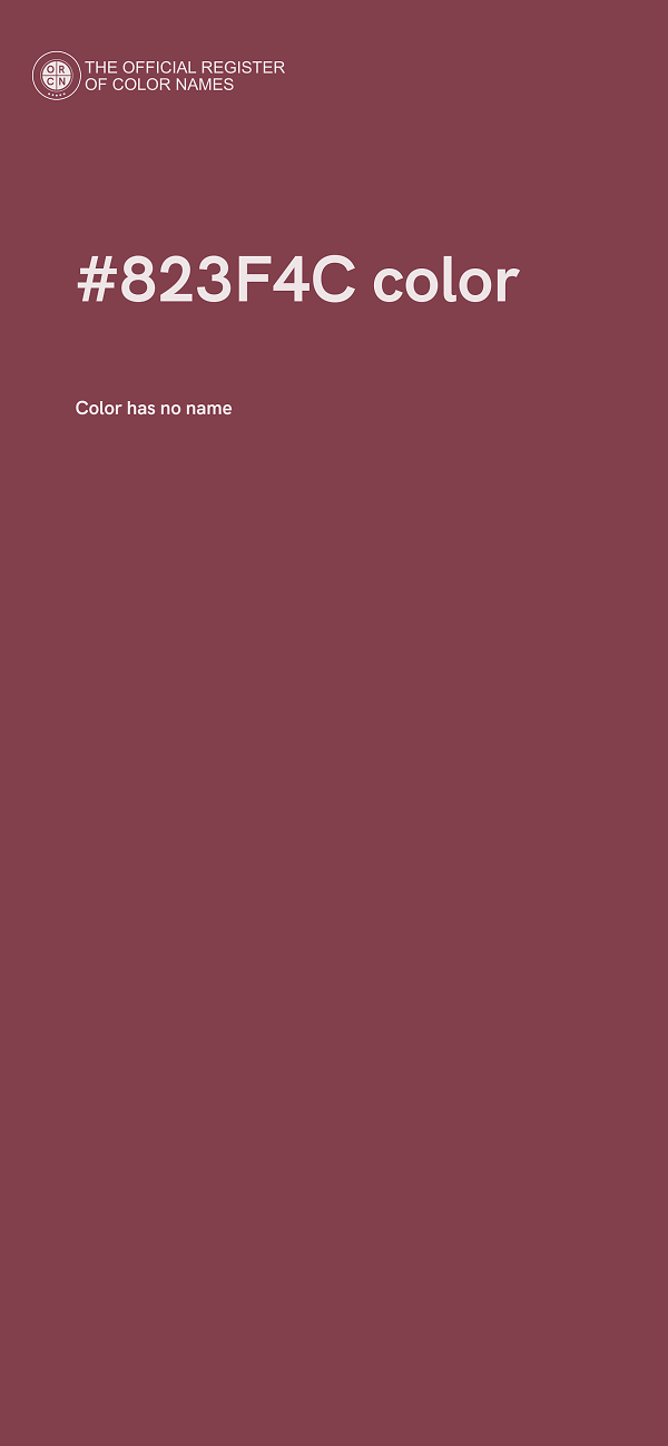 #823F4C color image
