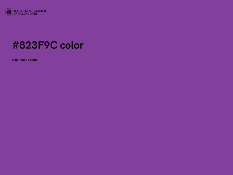 #823F9C color image