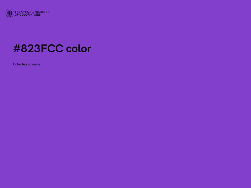 #823FCC color image