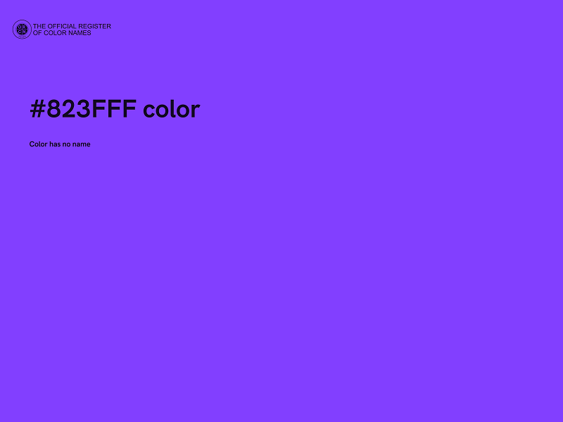 #823FFF color image