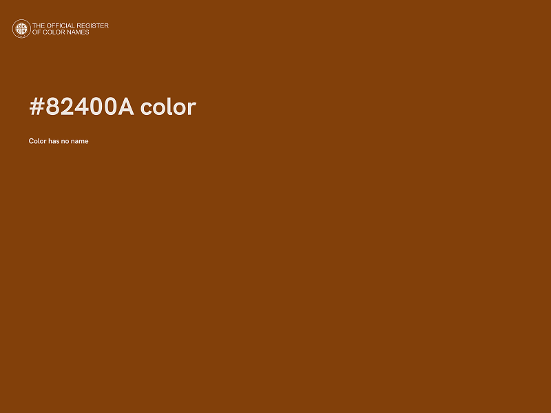 #82400A color image