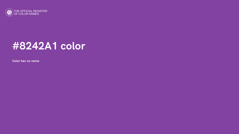 #8242A1 color image