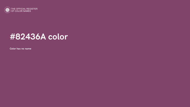 #82436A color image