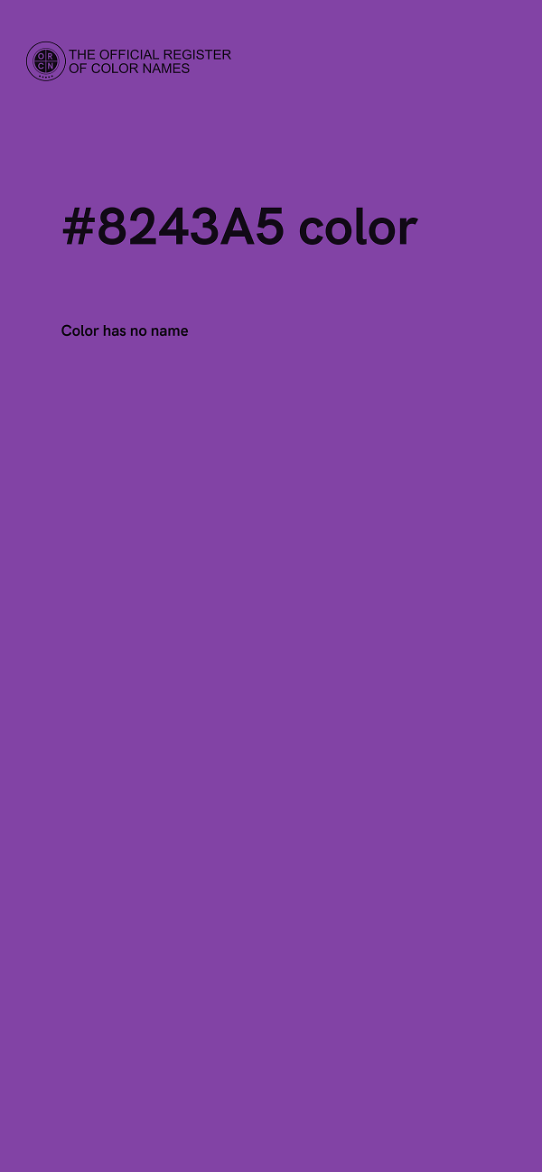 #8243A5 color image