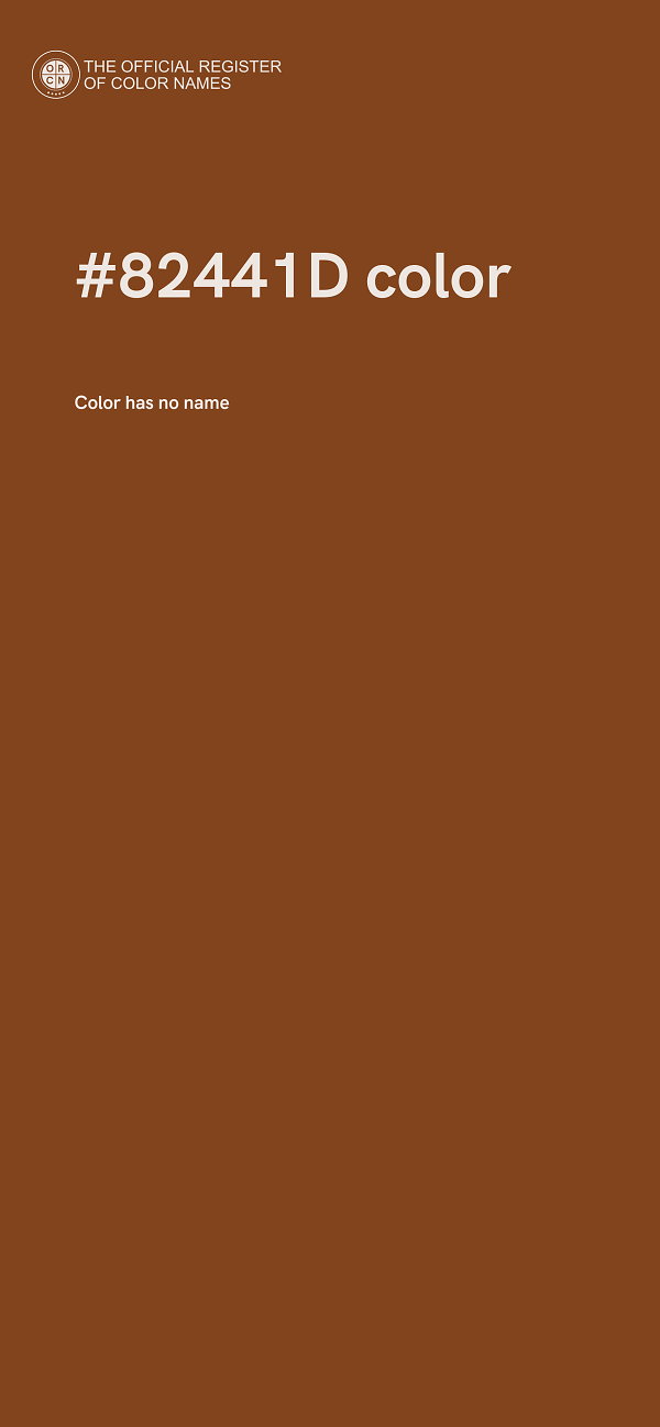 #82441D color image