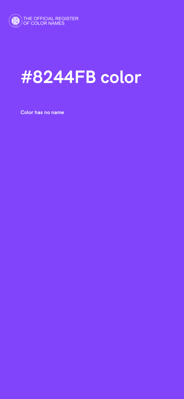 #8244FB color image