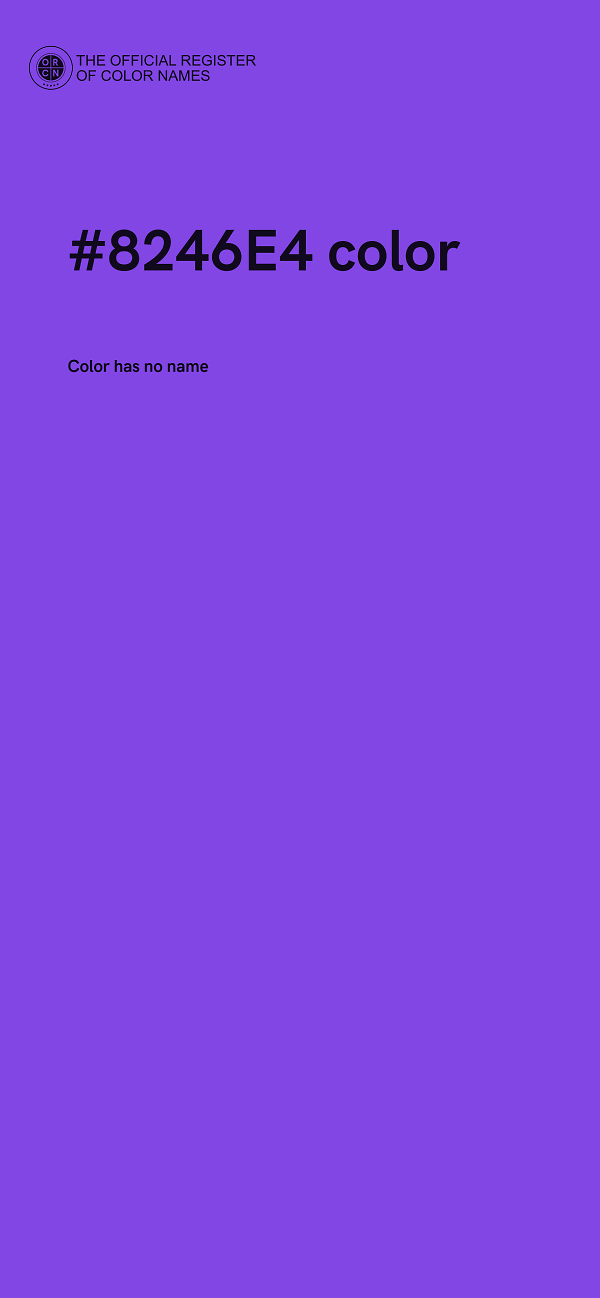 #8246E4 color image