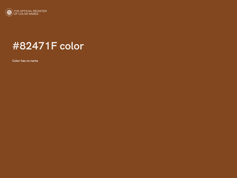 #82471F color image