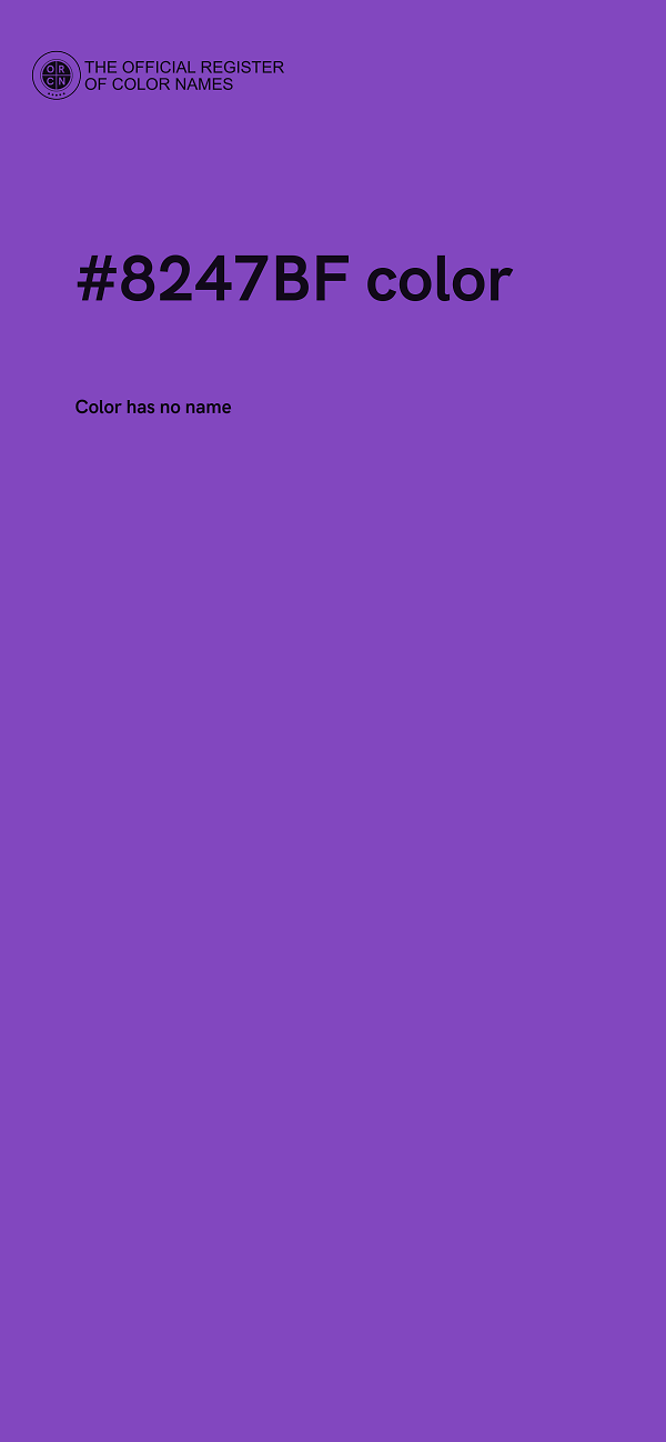 #8247BF color image