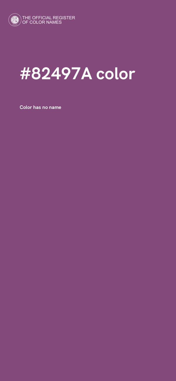 #82497A color image