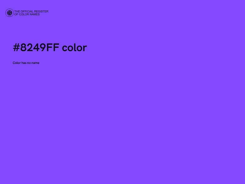 #8249FF color image