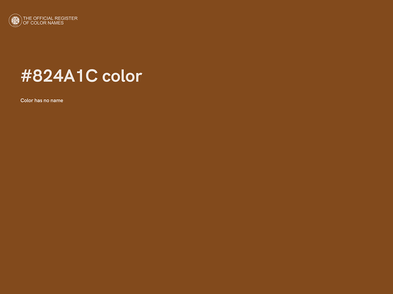 #824A1C color image