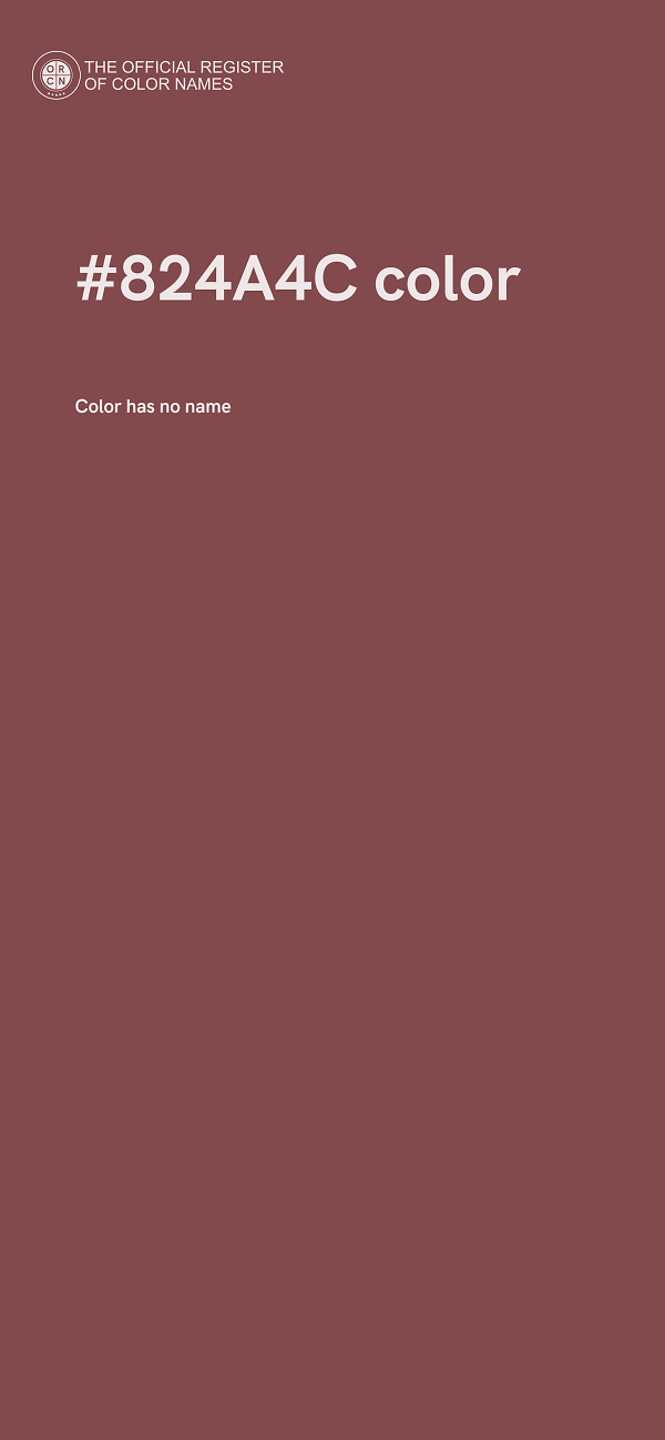 #824A4C color image