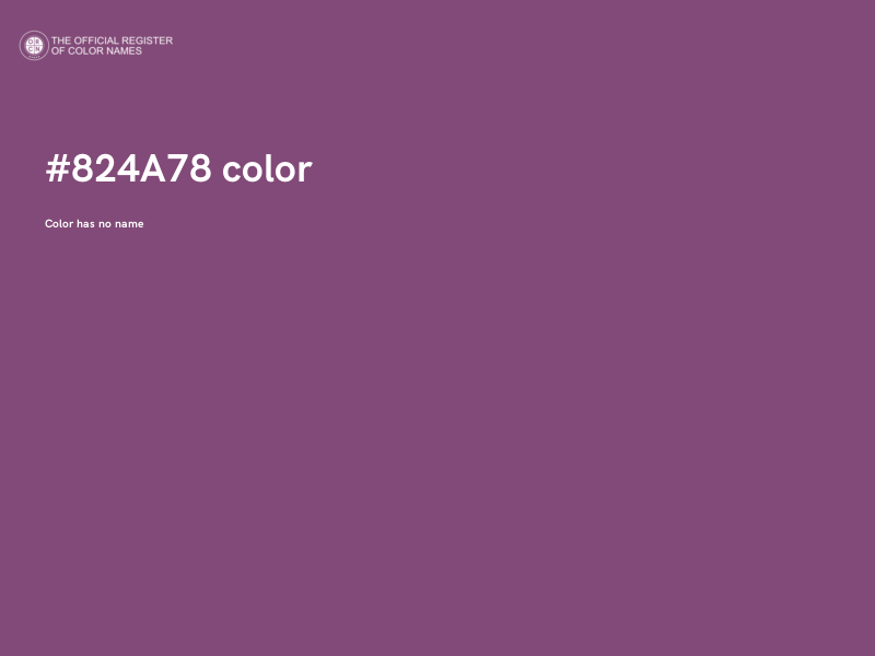 #824A78 color image