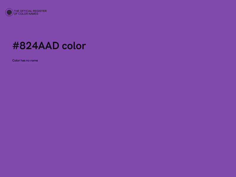 #824AAD color image