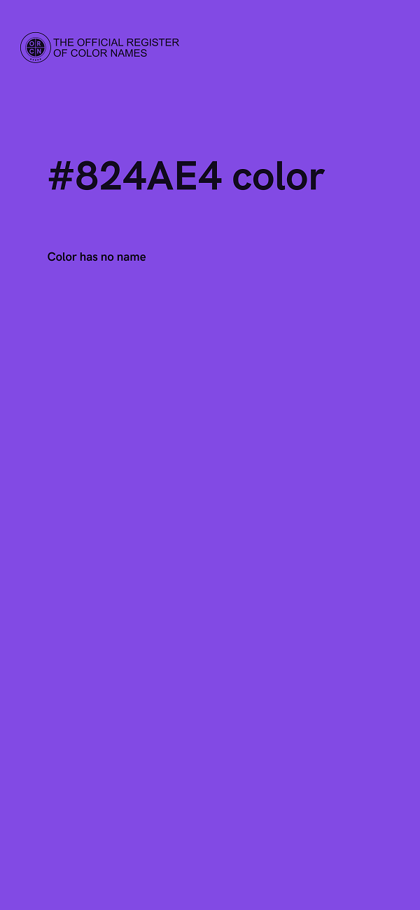 #824AE4 color image