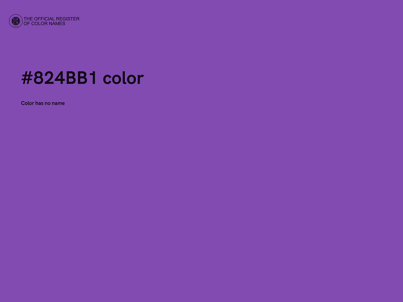 #824BB1 color image