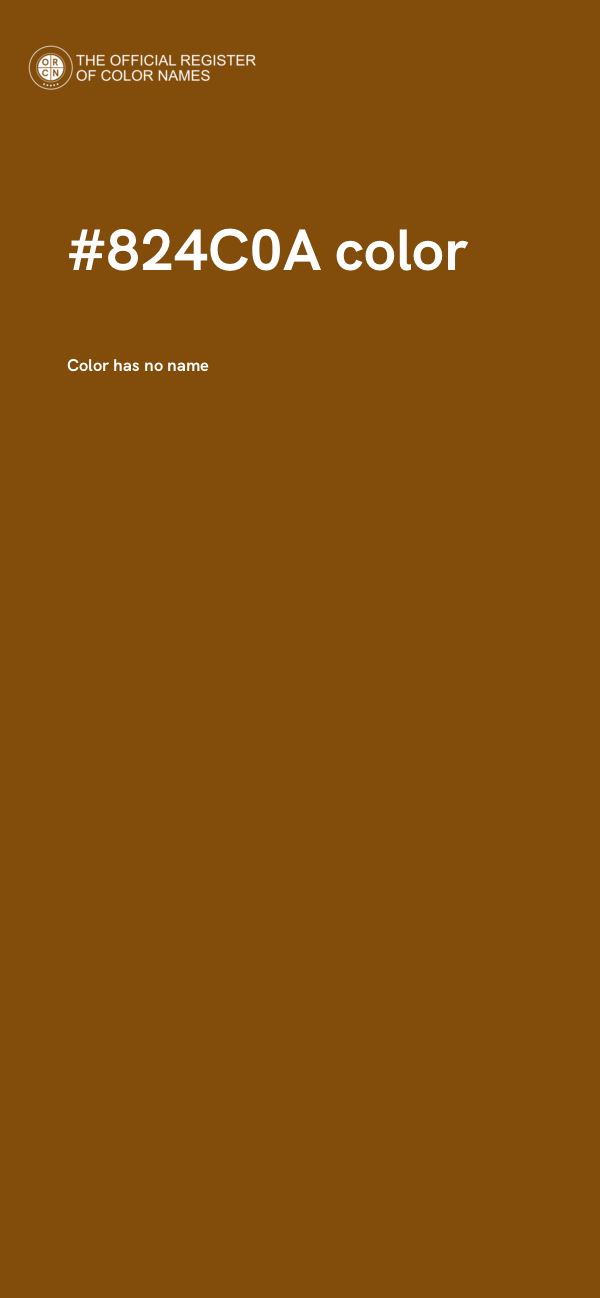#824C0A color image