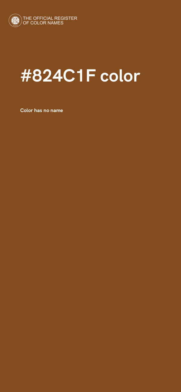 #824C1F color image