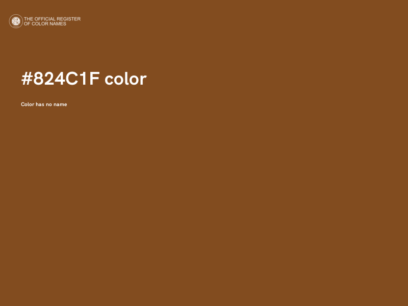 #824C1F color image