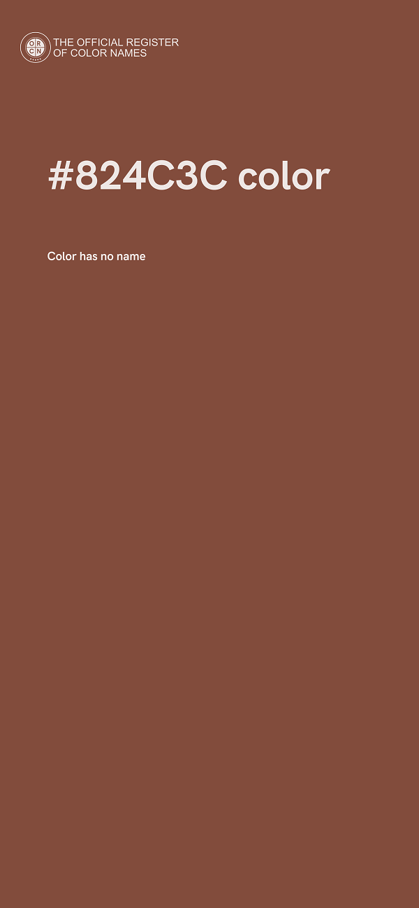 #824C3C color image
