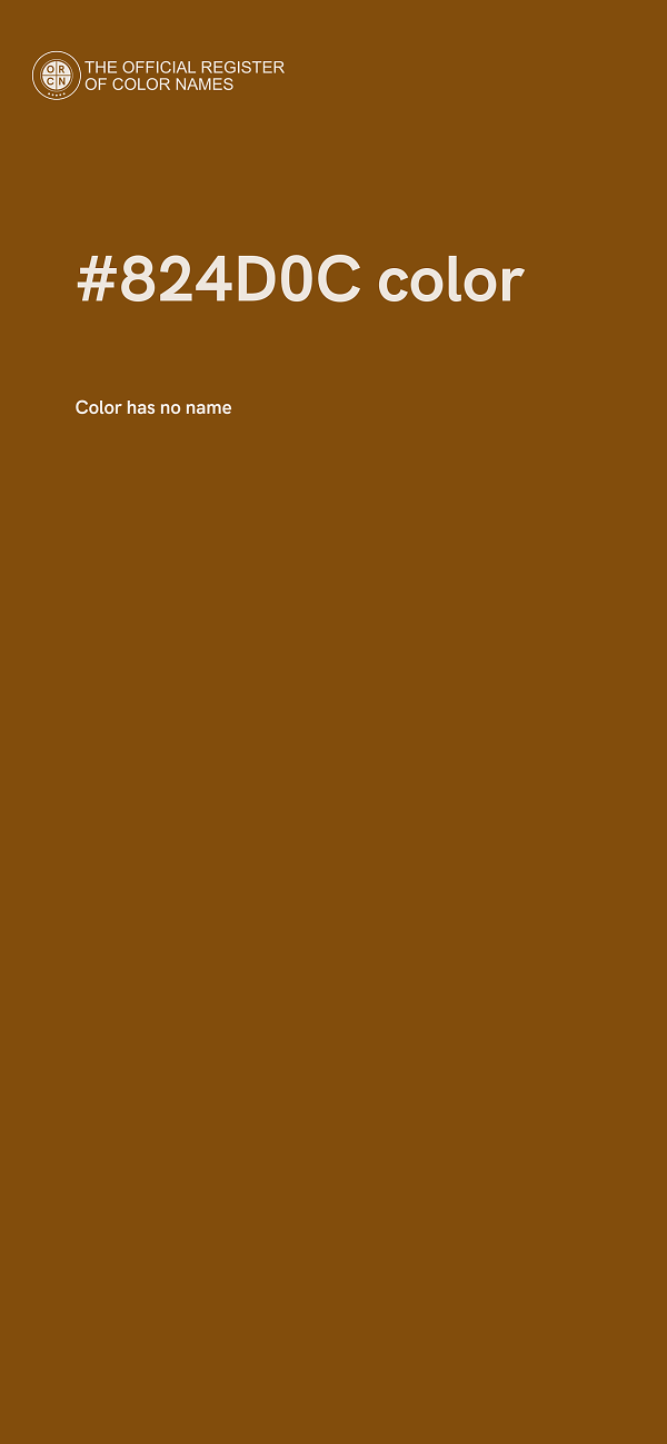 #824D0C color image