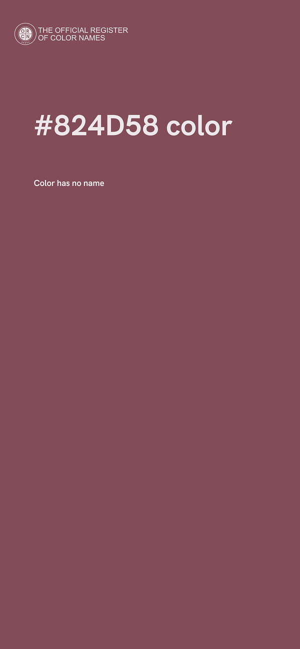 #824D58 color image