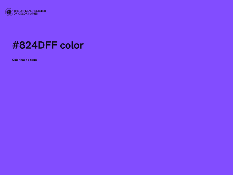 #824DFF color image