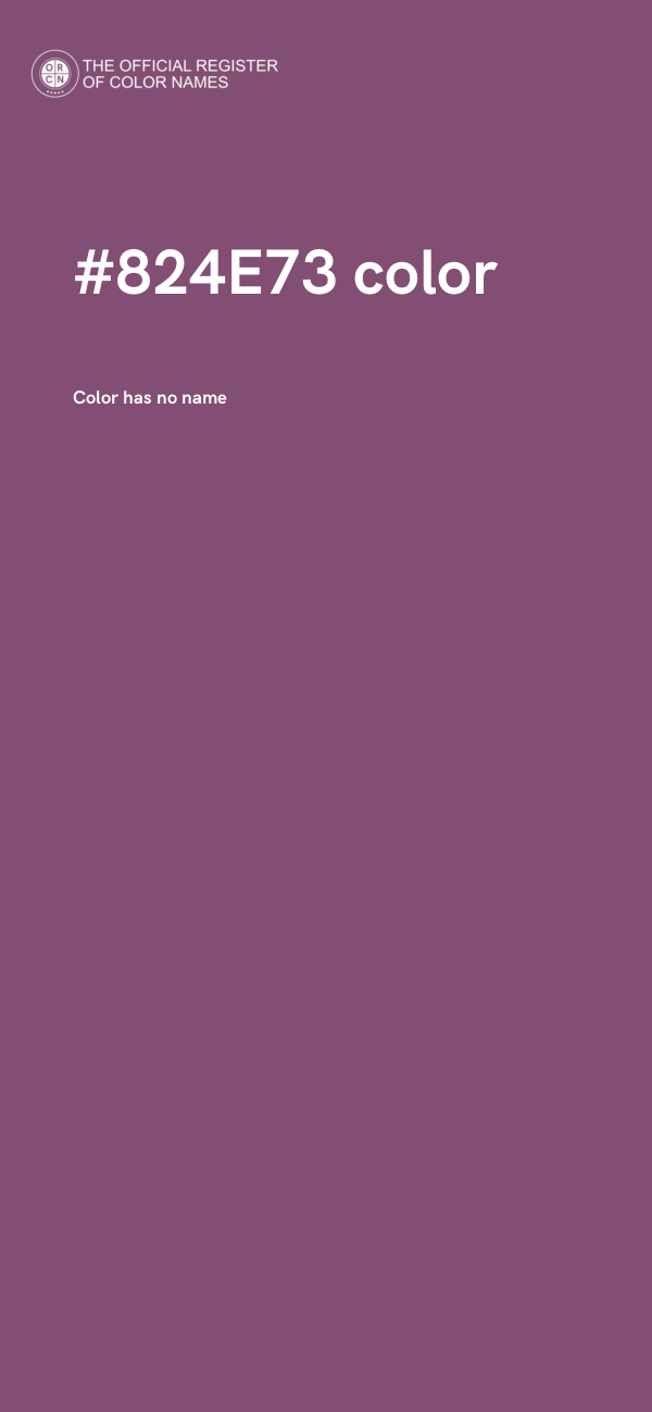 #824E73 color image