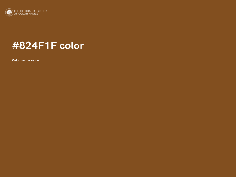 #824F1F color image