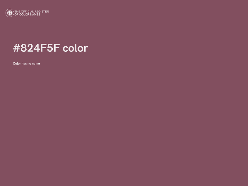 #824F5F color image