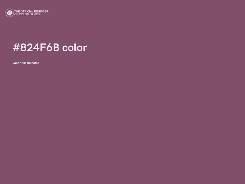 #824F6B color image
